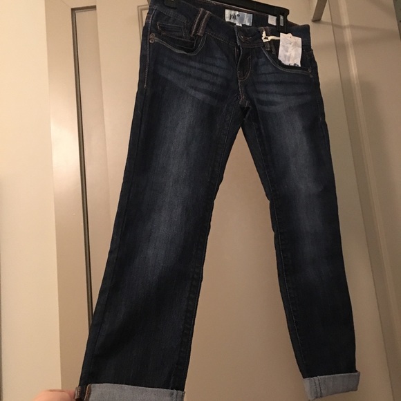 Jolt Jeans •NWT• Cropped distressed denim • Size 1 - Picture 6 of 6